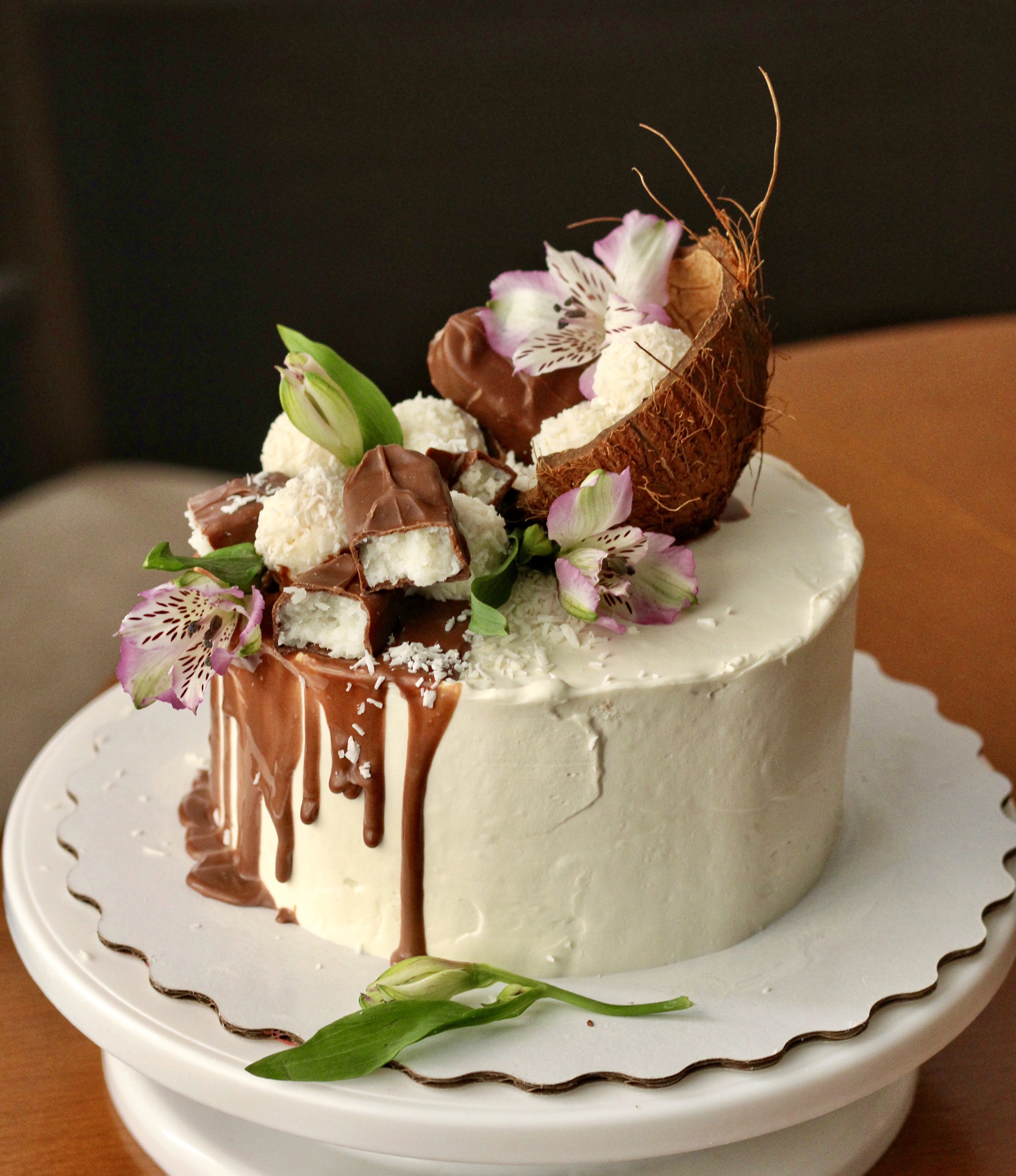 Ингредиенты для «Шоколадно-кокосовый торт»:
